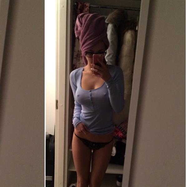 Helga Lovekaty taking a selfie