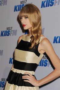 Taylor Swift at the KIIS FM 2012 Jingle Ball concert at Nokia Theatre in Los Angeles - December 1, 2012 