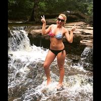 Mariah Alexis Vest in a bikini