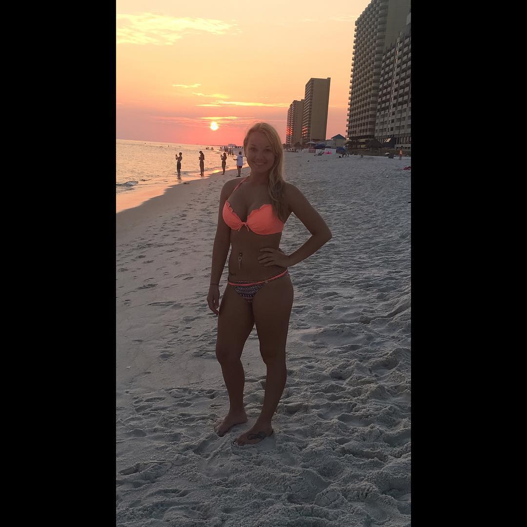 Mariah Alexis Vest in a bikini