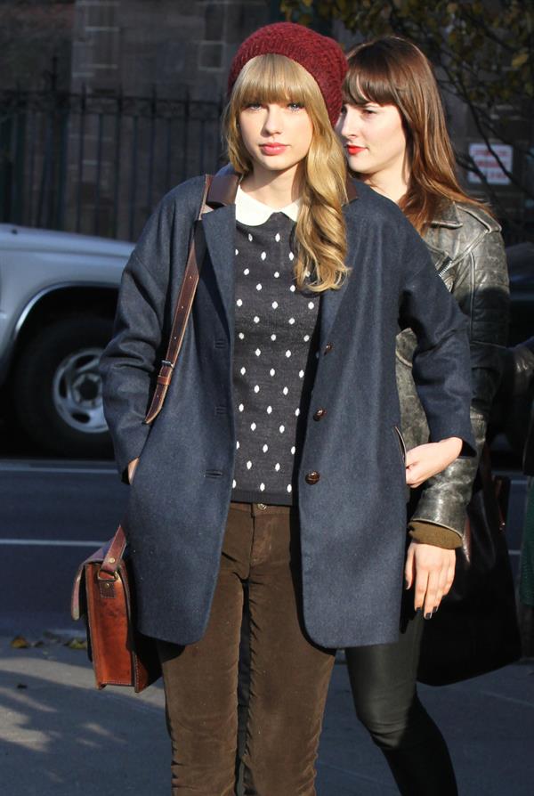 Taylor Swift leaving her hotel in New York City April 12, 2012
