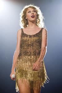 Taylor Swift performing live at Prudential Center in Newark July 19, 2011