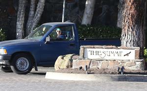 Kristen Stewart driving in Los Angeles - October 30, 2013  