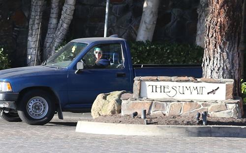 Kristen Stewart driving in Los Angeles - October 30, 2013  