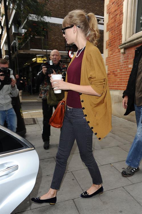 Taylor Swift out and about in London October 4, 2012 