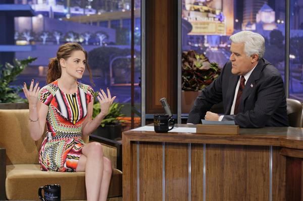 Kristen Stewart The Tonight Show with Jay Leno 11/5/12