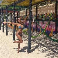 Karina Flores in a bikini