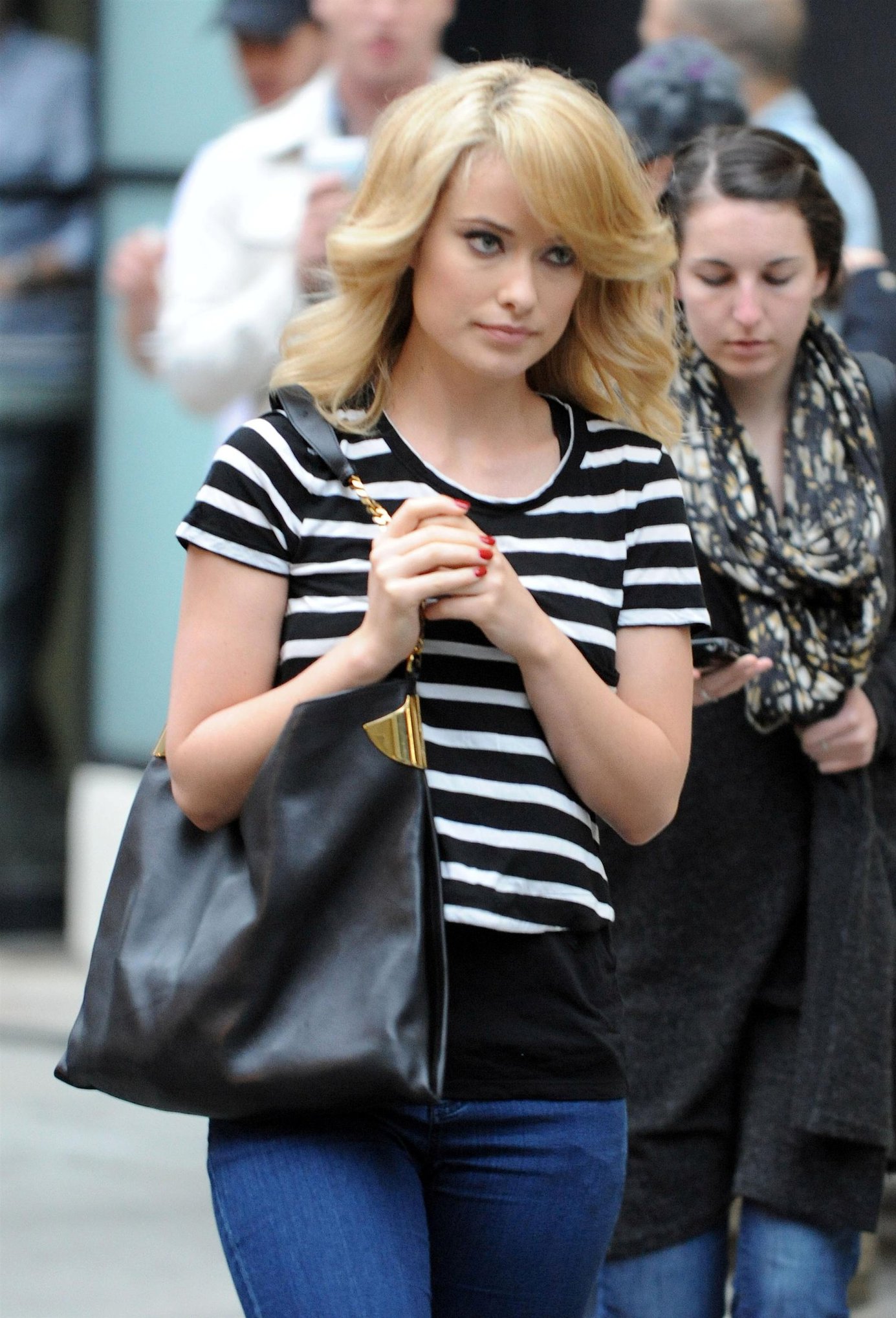 Olivia Wilde on the set of her new Revlon commercial in New York City 2/5/2012 