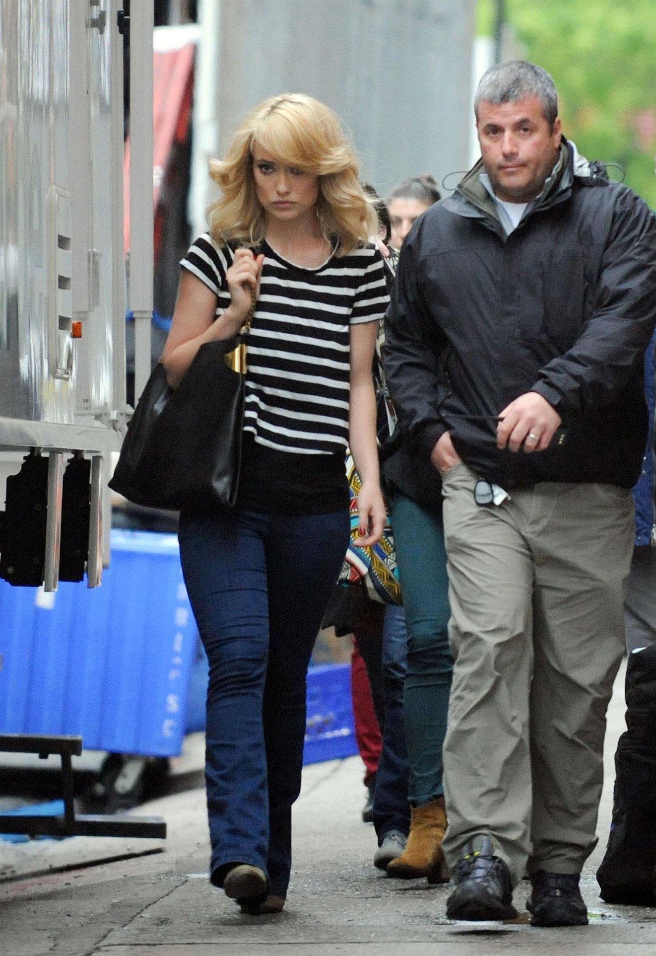 Olivia Wilde on the set of her new Revlon commercial in New York City 2/5/2012 