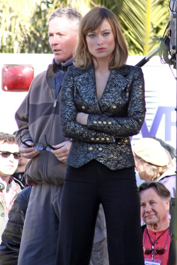 Olivia Wilde on the set of Burt Wonderstone in Las Vegas October 1, 2012