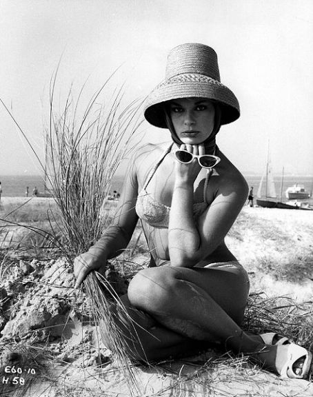 Elke Sommer in a bikini