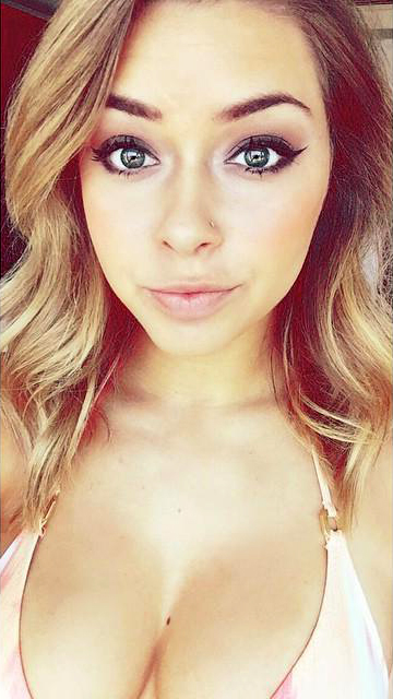 Elise Irvine in a bikini