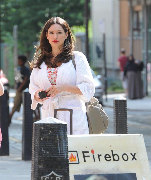Kelly Brook - On the set of her brand new movie Taking Stock in London (05.07.2013) 