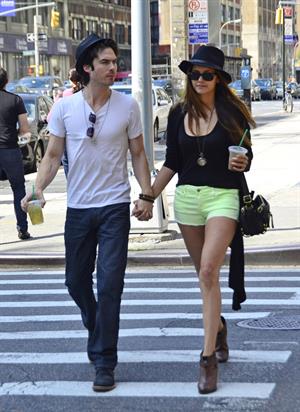 Nina Dobrev out and about in New York City May 13, 2012 
