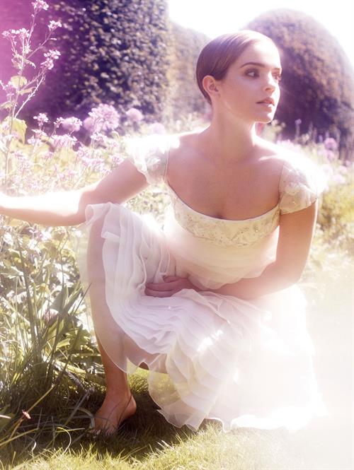 Emma Watson Alei Lubomirski photoshoot 2011 for Harper's Bazaar 