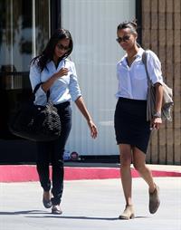 Zoe Saldana in Studio City 7/24/12  