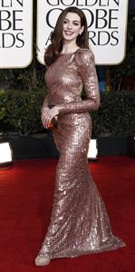 Anne Hathaway 68th Annual Golden Globe Awards December, 2011 