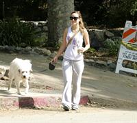Olivia Wilde walking her dog in the Hollywood Hills on June 24, 2011