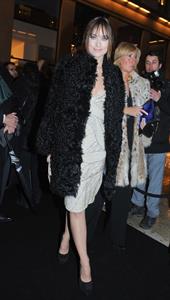 Olivia Wilde Giorgio Armani fashion show during Paris fashion week January 24, 2011 