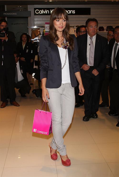 Olivia Wilde attends photocall at Liverpool Fashion Fest in Mexico City February 25, 2011 