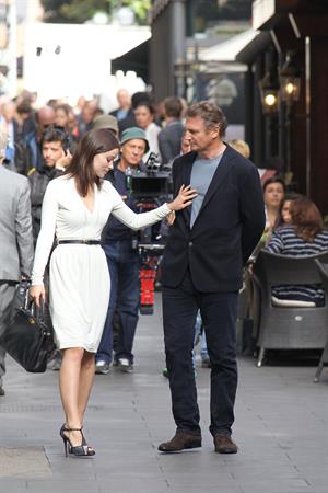 Olivia Wilde Filming  Third Person  in Rome (10/17/12) 