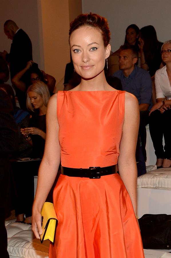 Olivia Wilde - Ralph Lauren Spring 2013 fashion show, New York - September 13,2012