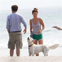 Olivia Wilde - on the beach in Wilmington,North Carolina - August 18 2012