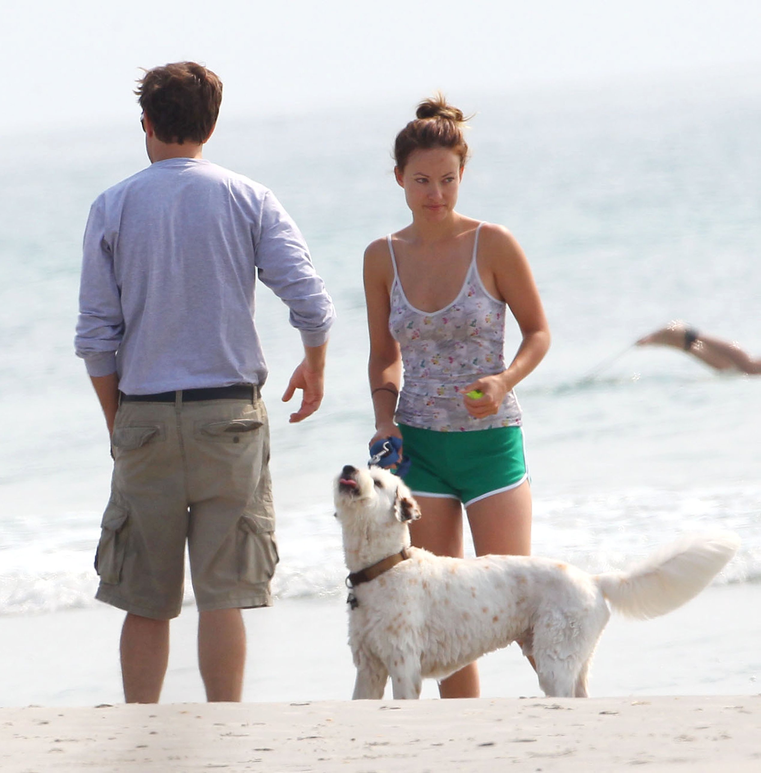Olivia Wilde - on the beach in Wilmington,North Carolina - August 18 2012