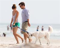 Olivia Wilde - on the beach in Wilmington,North Carolina - August 18 2012