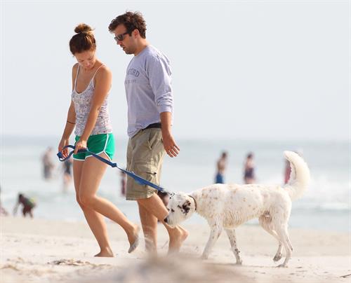 Olivia Wilde - on the beach in Wilmington,North Carolina - August 18 2012