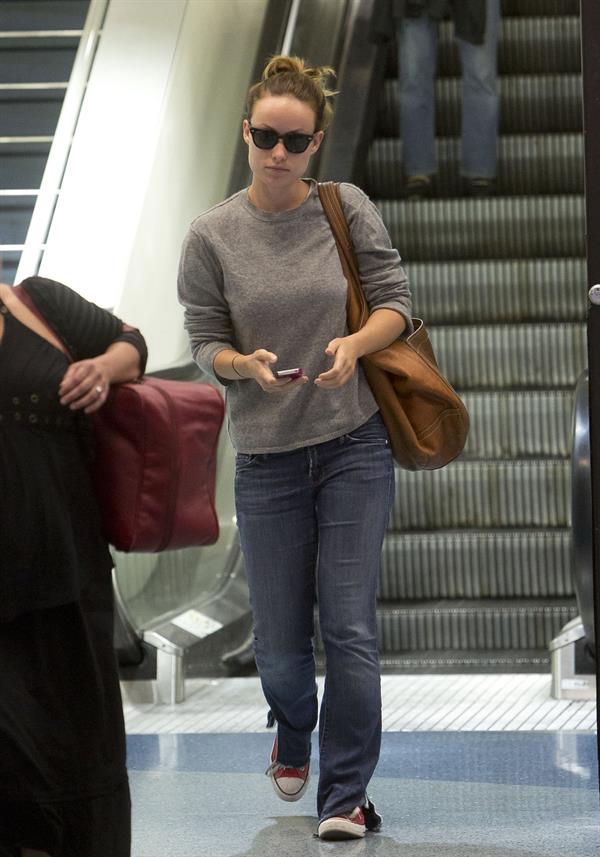 Olivia Wilde - Arrives at LAX Airport - August 13,2012