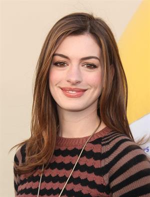 Anne Hathaway 20th Century Fox press day for Rio at Zanuck Theater January 28, 2011 