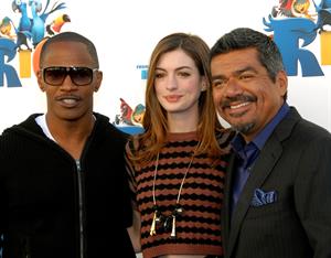 Anne Hathaway 20th Century Fox press day for Rio at Zanuck Theater January 28, 2011 