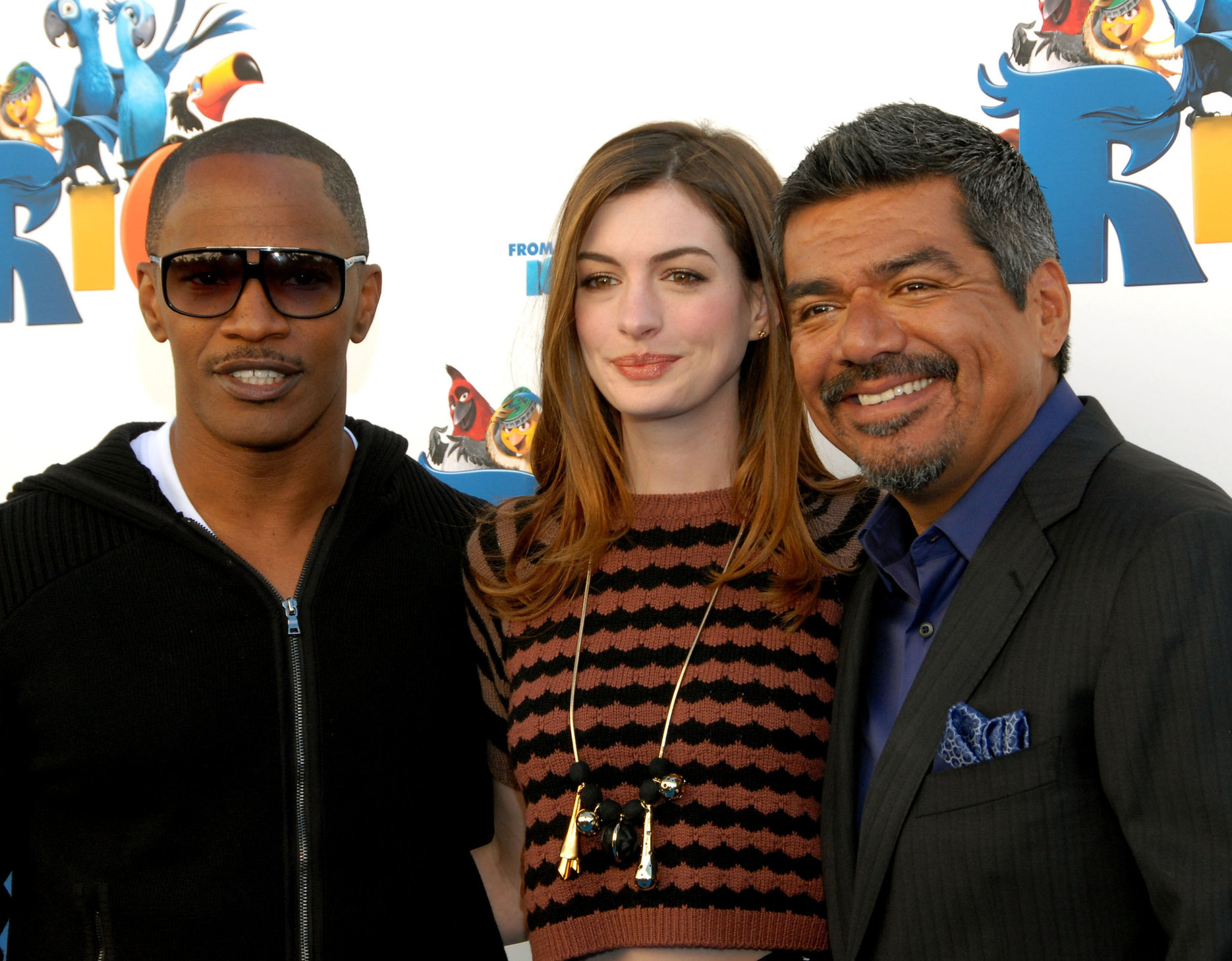 Anne Hathaway 20th Century Fox press day for Rio at Zanuck Theater January 28, 2011 