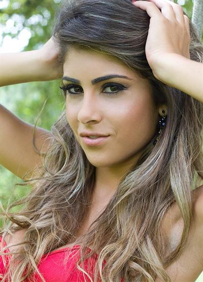 Paula Rebello in lingerie