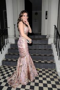 Kelly Brook Arriving home after Elton John Party - June 29, 2012