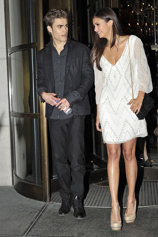 Nina Dobrev leaving her hotel in New York City an May 20, 2010