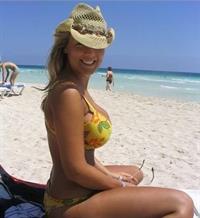 Anonymous in a bikini