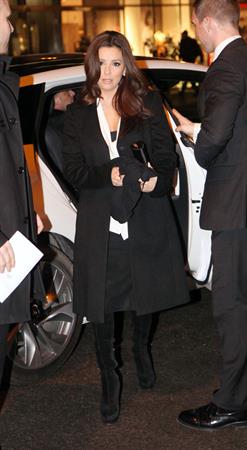 Eva Longoria out for dinner at Borchart Restaurant in Berlin 26.02.13 