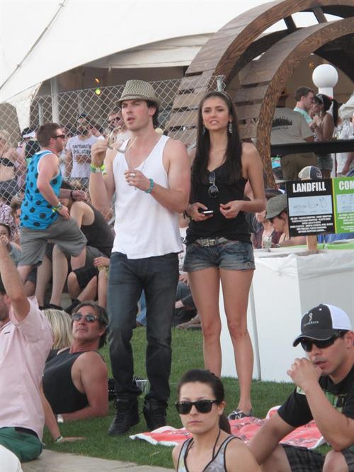 Nina Dobrev Coachella Valley Music Arts Festival day 3, April 17, 2011