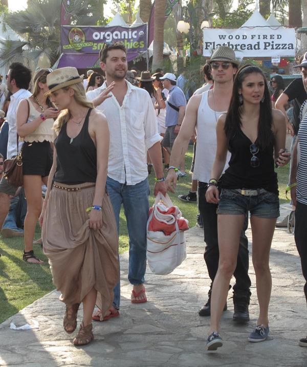 Nina Dobrev Coachella Valley Music Arts Festival day 3, April 17, 2011