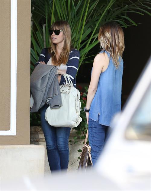 Jessica Biel At the Four Season Hotel in Beverly Hills, Feb 15, 2013