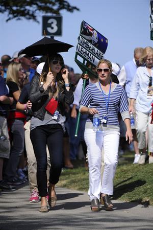Jessica Biel  Scramble ehibition at Medinah Country Club - September 25, 2012 
