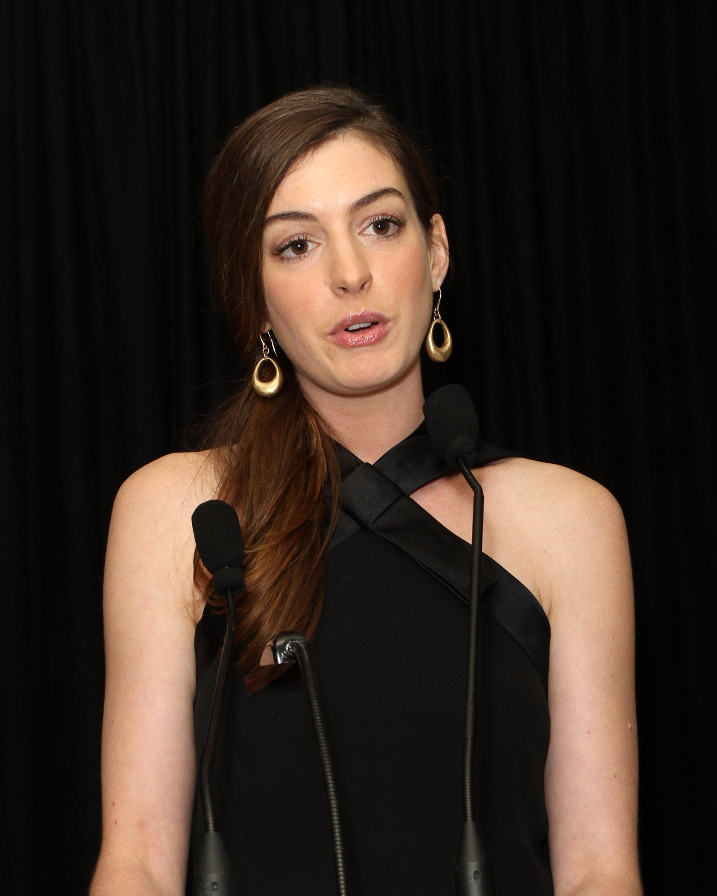 Anne Hathaway LA Gay Lesbian Center Benefit January 23, 2012