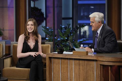 Anne Hathaway on the Tonight Show with Jay Leno April 11, 2010
