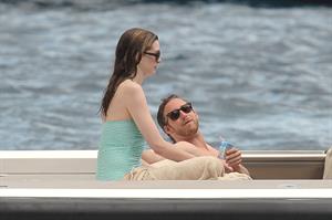 Anne Hathaway on vacation in Italy July 22, 2011 