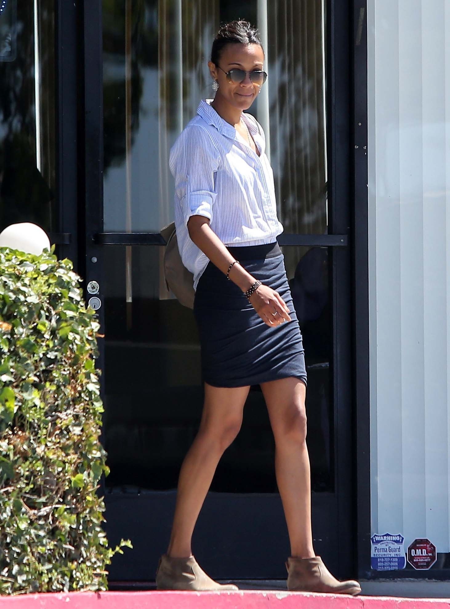 Zoe Saldana in Studio City 7/24/12  