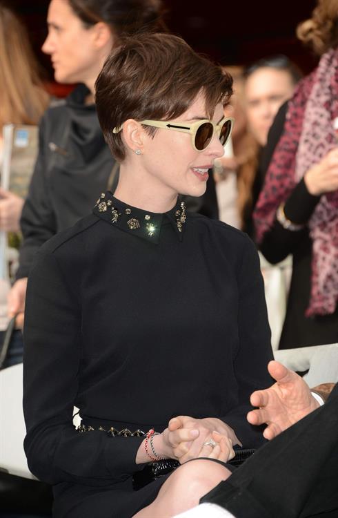Anne Hathaway attends the Hugh Jackman Hollywood Walk Of Fame Ceremony in Hollywood December 13-2012 