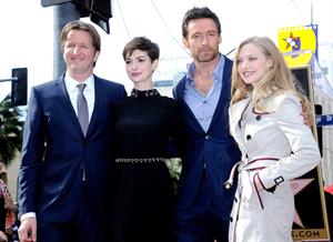 Anne Hathaway attends the Hugh Jackman Hollywood Walk Of Fame Ceremony in Hollywood December 13-2012 