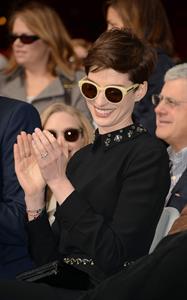 Anne Hathaway attends the Hugh Jackman Hollywood Walk Of Fame Ceremony in Hollywood December 13-2012 